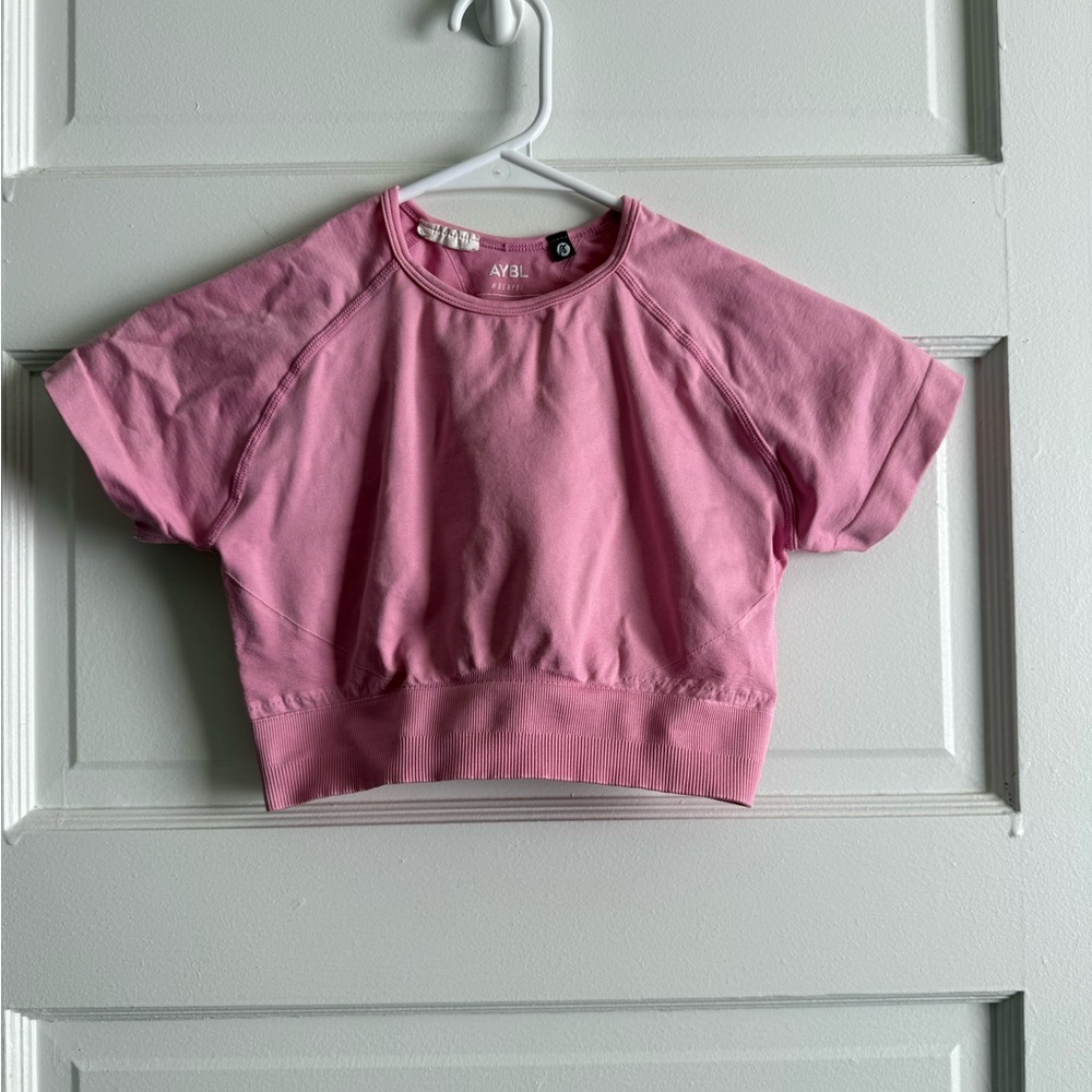 AYBL Empower Seamless Crop Top - Baby Pink